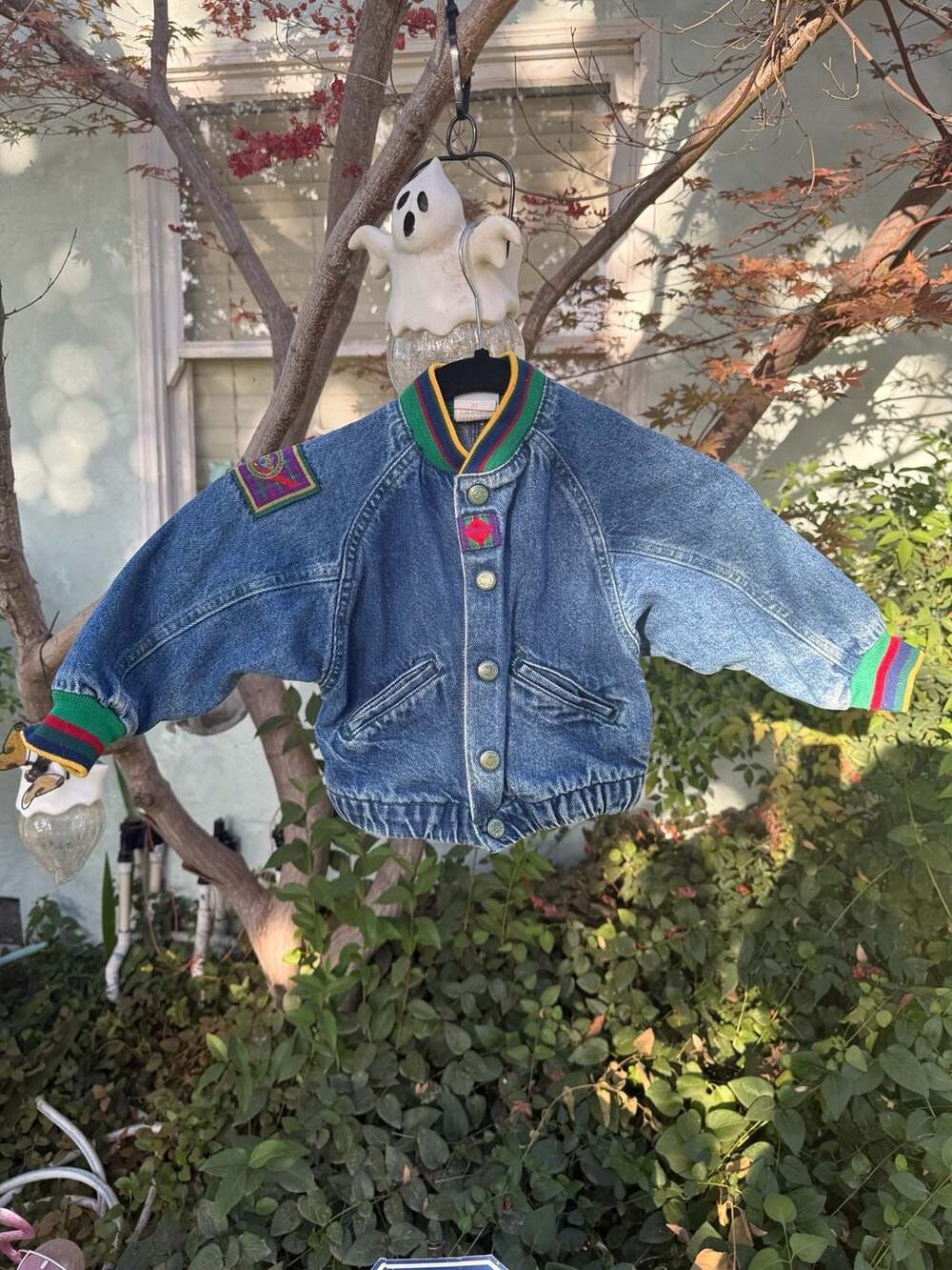 Little Levi's Denim Bomber Jacket Size 3T Vintage USA